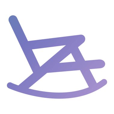 Sandalye. Web simgesi basit illüstrasyon