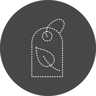 vector illustration of Leaf Tag  icon