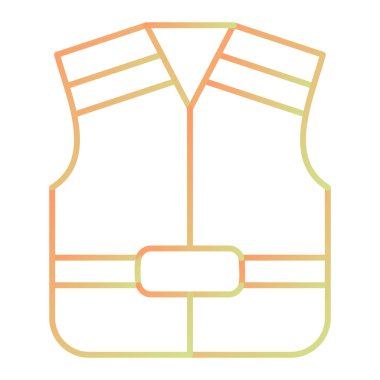 Yelek. Web simgesi basit illüstrasyon