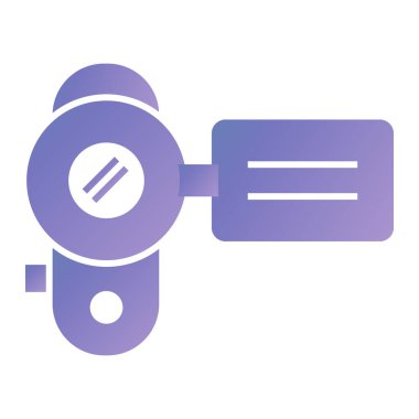 CCTV kamera simgesi vektör illüstrasyonu