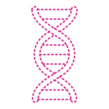DNA molekülü vektör resimleme tasarımı
