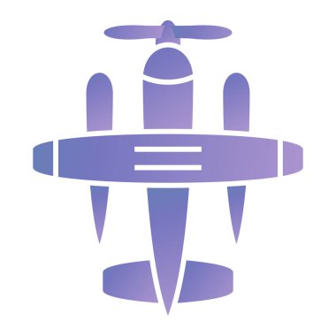 Uçak ikonu. Web için basit helikopter vektör simgeleri çizimi