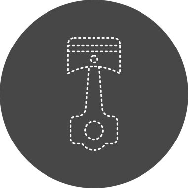 Piston. Web simgesi basit tasarım