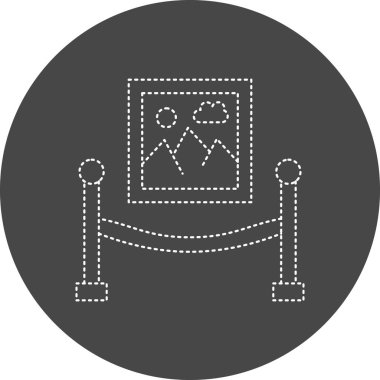 vector illustration of Exhibition  modern icon