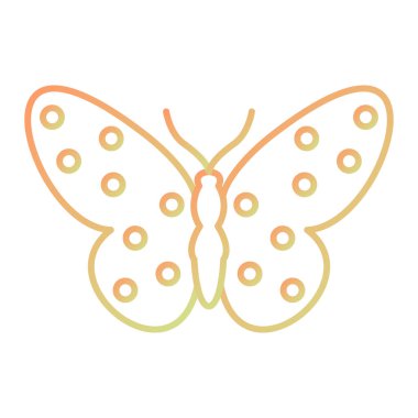 Kelebek ikonu. vektör illüstrasyonu