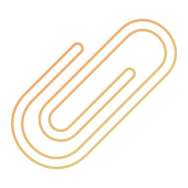 Ataç simgesi. Web için ataç vektör sembolünün özet çizimi