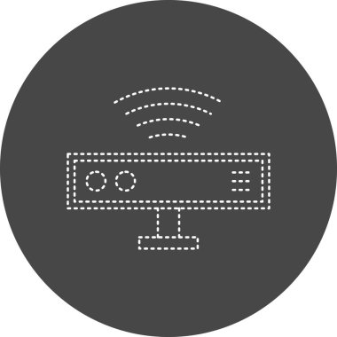 network sharing. simple illustration. Motion Sensor.