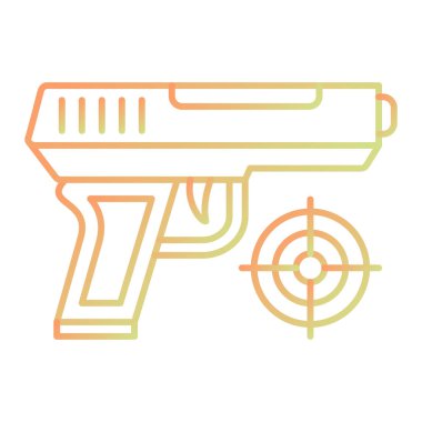 Silah ikonu. vektör illüstrasyonu