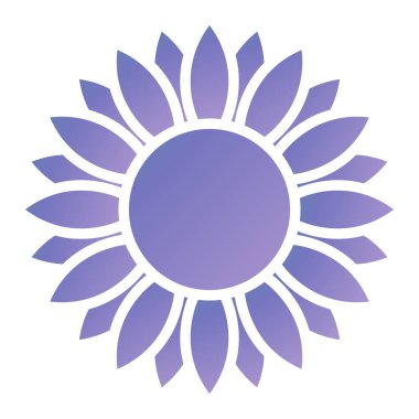 çiçek simgesi vektör illüstrasyonu