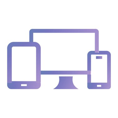 smartphone with tablet pc and mobile phone vector illustration