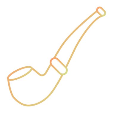 vector illustration of tobacco pipe