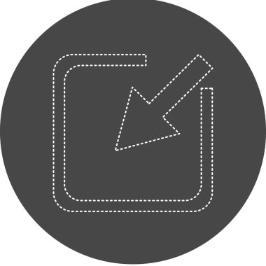 ok simgesinin vektör illüstrasyonu