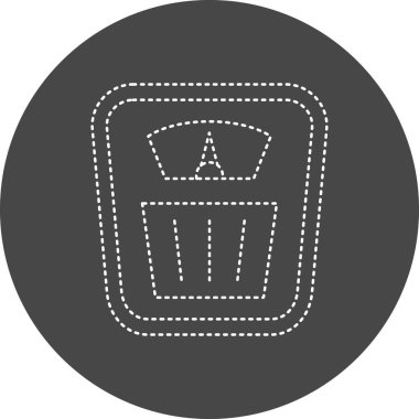 vector illustration of modern Weight Scale icon
