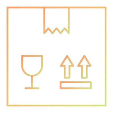 paket simgesi, vektör çizimi