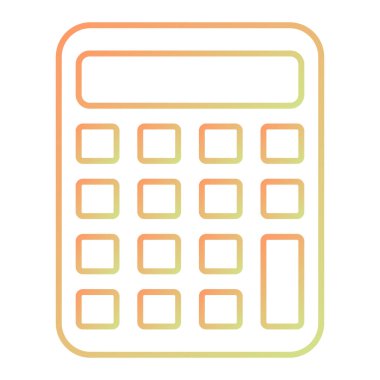 calculator icon. calculate symbol. vector illustration