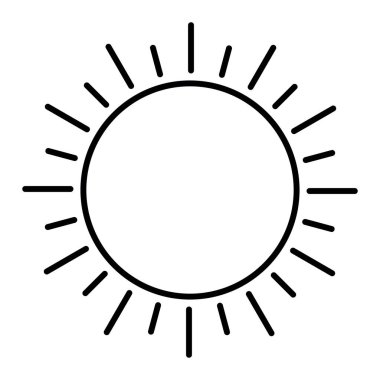 sun icon. simple illustration for web