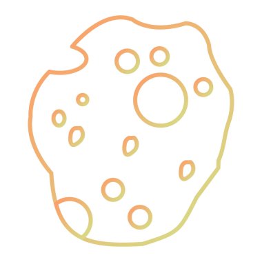 Çizgi film donutunun vektör çizimi