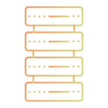 veritabanı. Web simgesi basit illüstrasyon