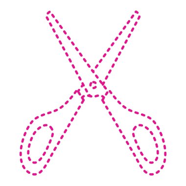 scissors. web simple icon illustration