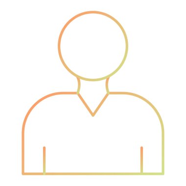 Erkek ikonu. kişi avatar insanlar ve kullanıcı teması. Yalnız tasarım. vektör illüstrasyonu