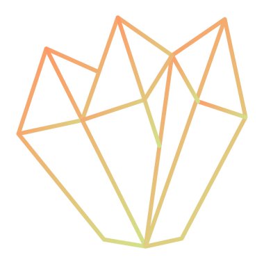 flat color illustration of a diamond