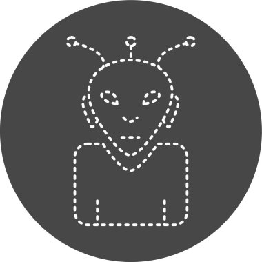 vector illustration of Alien icon