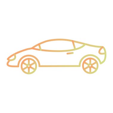 araba simgesi vektör illüstrasyonu