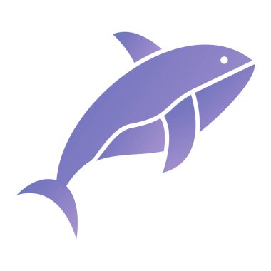 Köpekbalığı simgesi vektör illüstrasyonu