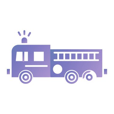 Ambulans arabası ikon vektörü. Polis aracı işareti. izole edilmiş sembol çizimi