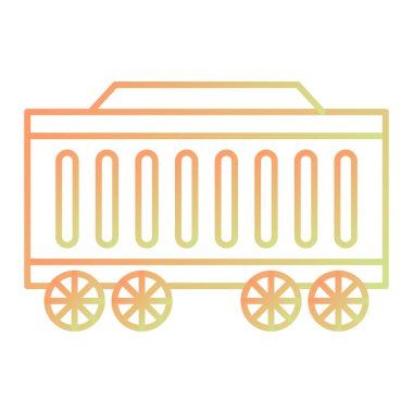 tren simgesi vektör illüstrasyonu