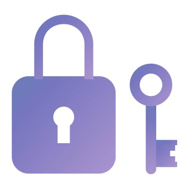 asma kilit ikon vektör çizimi