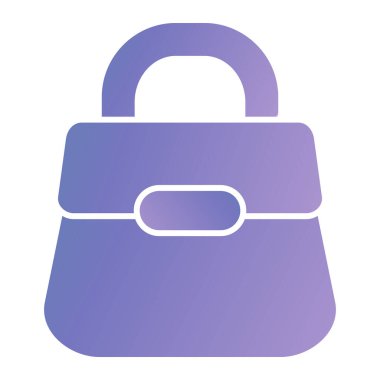 El çantası. Web simgesi basit illüstrasyon