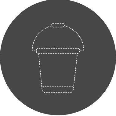 Kova simgesi, vektör illüstrasyonu basit tasarım