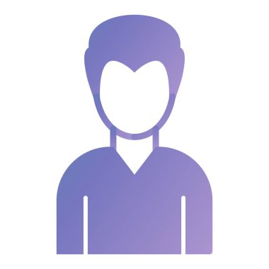 Adam avatar ikonu. kişi kullanıcı profili ve insanların teması. Yalnız tasarım. vektör illüstrasyonu