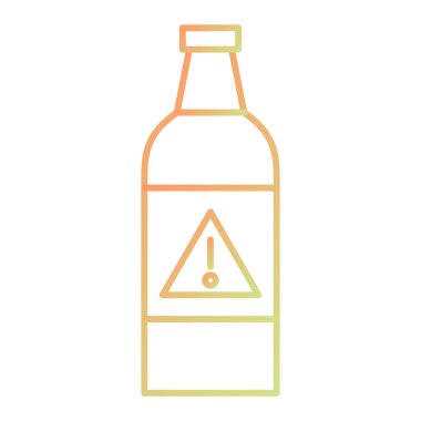 Bir şişe bira ikonunun vektör çizimi