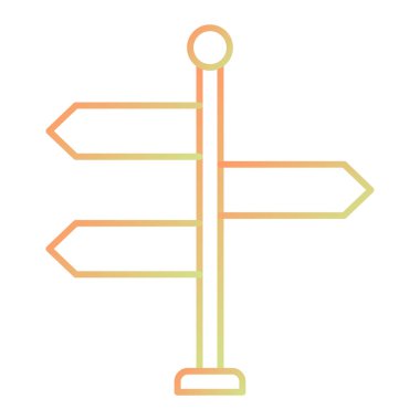 signpost. web simple icon illustration