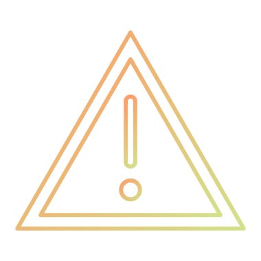 uyarı işareti simgesi, vektör illüstrasyonu