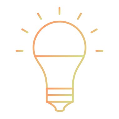 ampul simgesi vektör illüstrasyonu