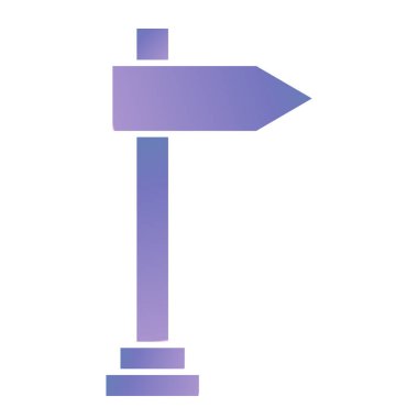 İşaret levhası Web simgesi basit illüstrasyon