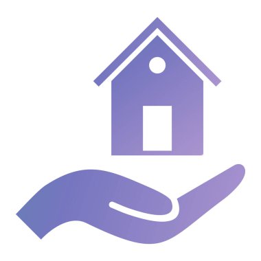 Ev. Web simgesi basit illüstrasyon