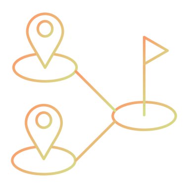 konum pin simgesi vektör illüstrasyonu