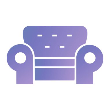 kanepe ikonu vektör illüstrasyonu