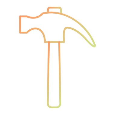 Yapı araçlarının vektör illüstrasyonu simgesi