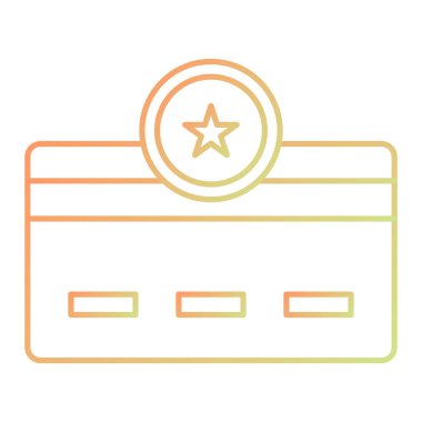 Kredi kartı ikonu vektör illüstrasyonu