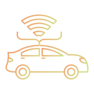 araba servis simgesi vektör illüstrasyonu