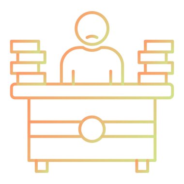 mobilya ikonu vektör illüstrasyonu