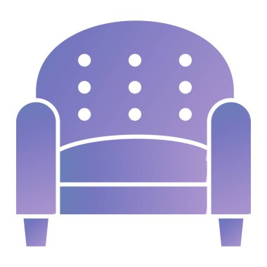 kanepe ikonu vektör illüstrasyonu