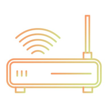 router simgesi vektör illüstrasyonu