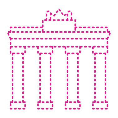 Modern yapı simgesinin vektör illüstrasyonu