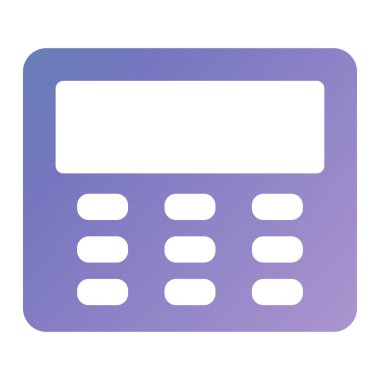 hesap makinesi simgesi vektör illüstrasyonu